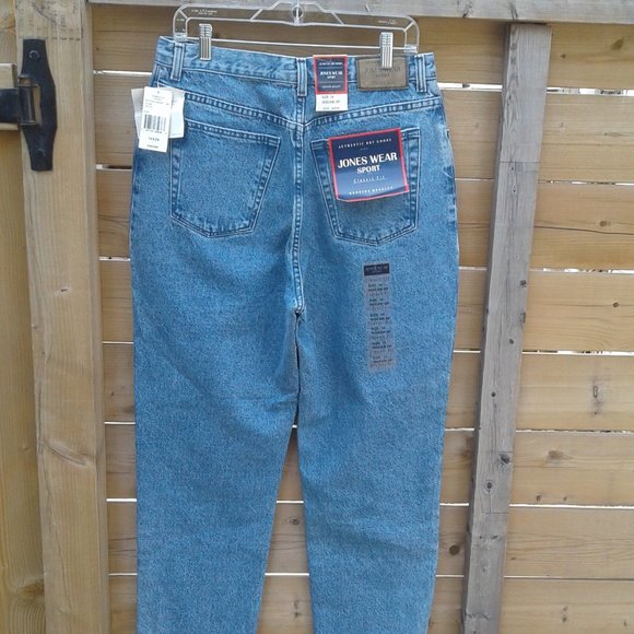 Vintage 90's NWT Jones Wear Sport High Rise Curvy Light Wash Denim - Picture 3 of 8